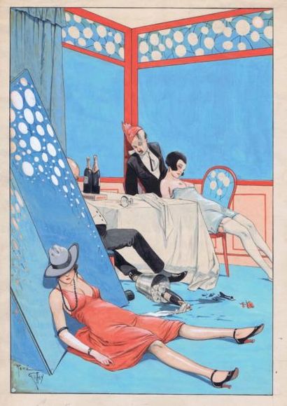 GIFFEY. René
«La Fête. Le dernier carré»....