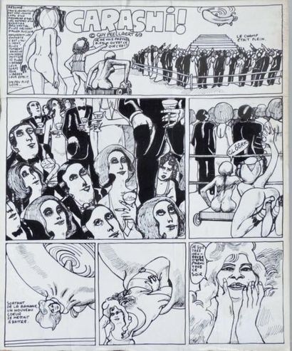 PEELLAERT. Guy
«Carashi!». Encre de Chine...