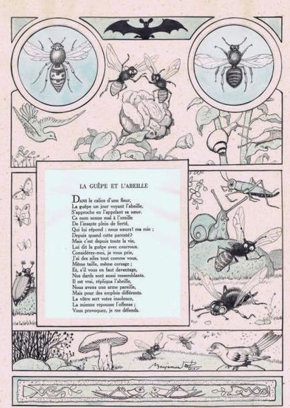 RABIER. Benjamin
«La Guêpe et l'Abeille»....