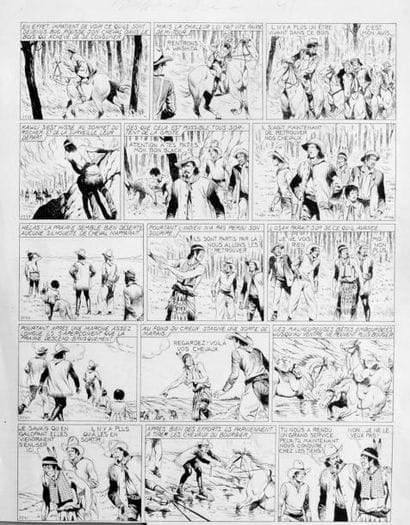 GIFFEY. René
«Buffalo Bill». Encre de Chine...