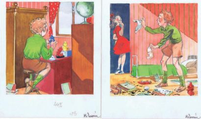 SEVERIN. Alec
4 Illustrations. Gouache couleurs...