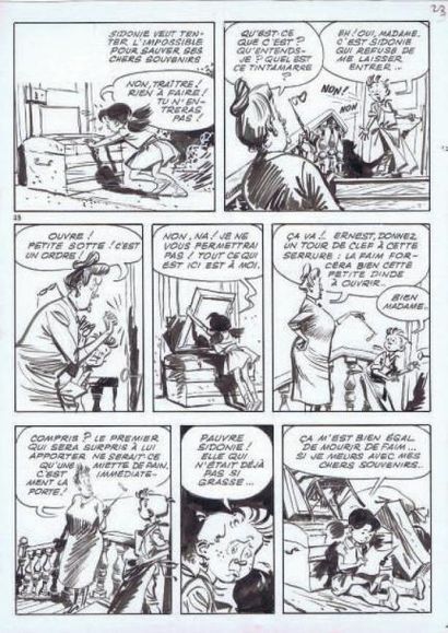 GLOESNER. Noël
«Petit Rat». Encre de Chine...