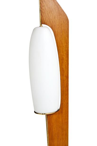 ARLUS, attribué à
Floor lamp in teak, brass...