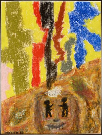 MARJAN
Untitled / Pastel on paper / Signed...