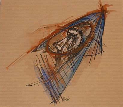 MUSLIN Jean-Paul (1948-2019)
Mask / Mixed...