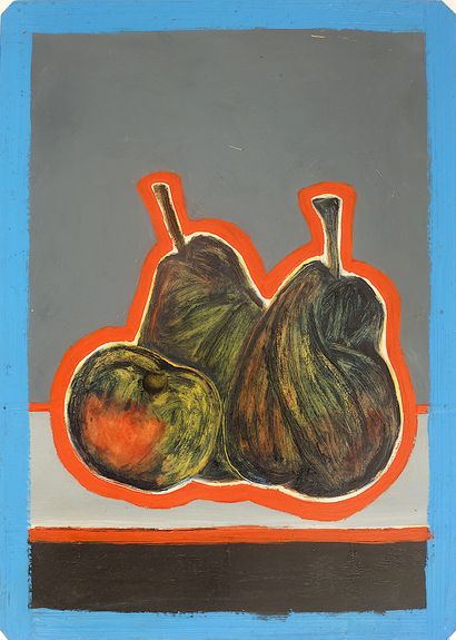 SANKARÉ Jean-Charles
Untitled / Oil on heavy...
