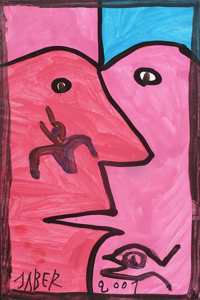 JABER (1938-2021)
Untitled / Gouache and...