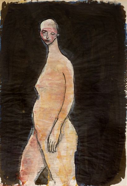 HILS Virginie
Untitled / Mixed media on magazine...