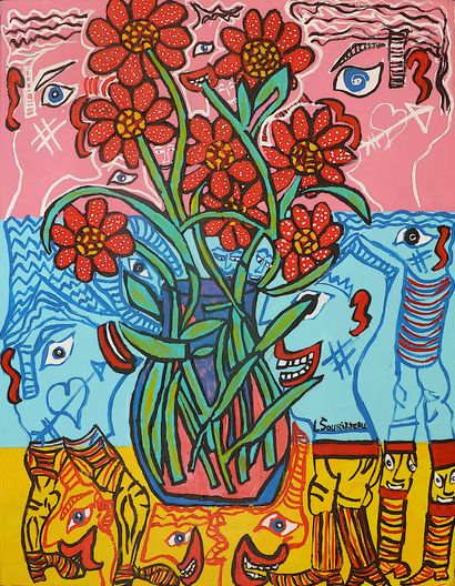 SOURISSEAU Lionel
Rouge fleurs / Acrylique...
