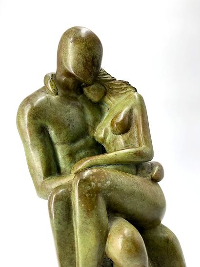 VINCENT Frédéric
Couple / Bronze with brown-green...