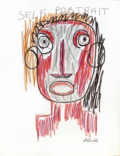 PHILIPPOT Renaud
Self portrait / Mixed media...
