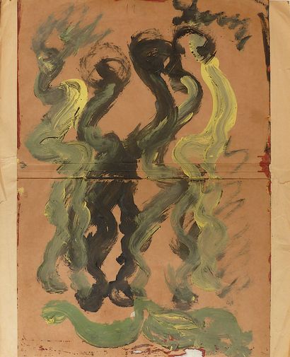 PURVIS Young
Untitled / Mixed media on cardboard...