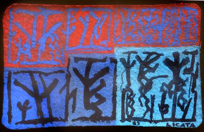 LICATA Riccardo 1929-2014)
Untitled / Gouache...