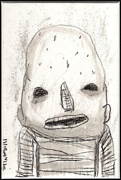 FINK Gus
Untitled / Black pencil and ink...
