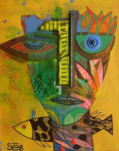SEB
Takba / Technique mixte et collage de...
