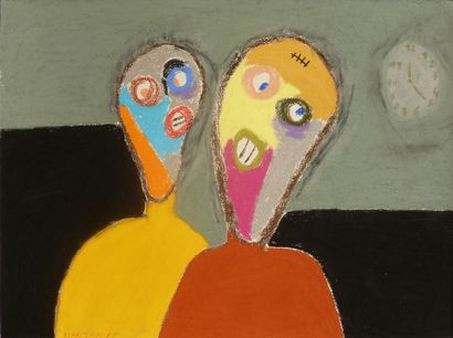 MARJAN
Untitled / Pastel on paper / Signed...