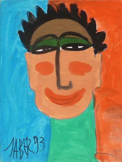 JABER (1938-2021)
Untitled / Gouache on paper...
