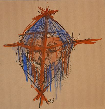 MUSLIN Jean-Paul (1948-2019)
Mask / Mixed...