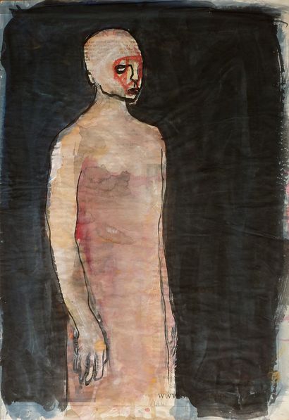 HILS Virginie
Untitled / Mixed media on magazine...