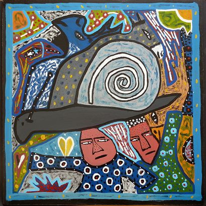 ASMAH Naji
Untitled / Acrylic on isorel panel...