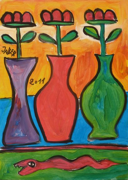 JABER (1938-2021)
Untitled / Gouache on paper...