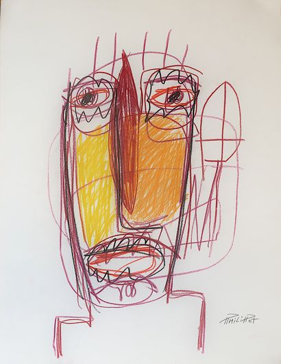 PHILIPPOT Renaud
Self portrait / Mixed media...