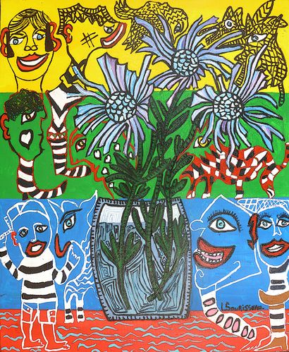 SOURISSEAU Lionel
Le petit fleuriste / Acrylic...