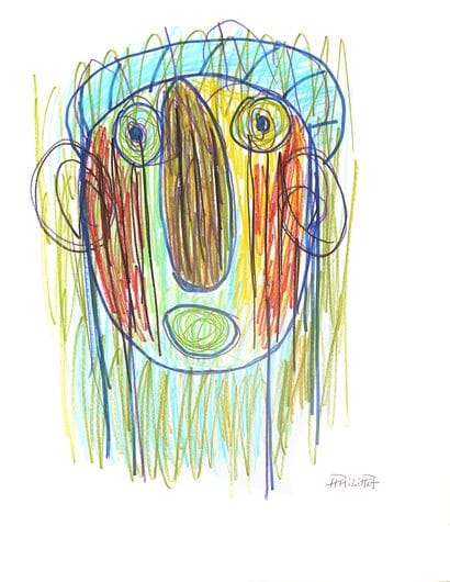 PHILIPPOT Renaud
Self portrait / Mixed media...