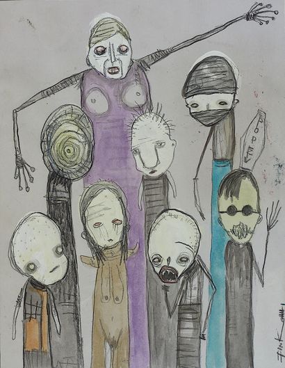 FINK Gus
Pop / Mixed media on paper mounted...