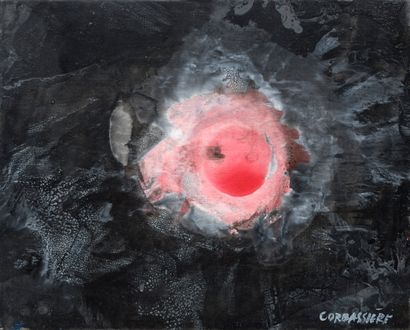 CORBASSIERE Yves (1925-2020)
Black composition...