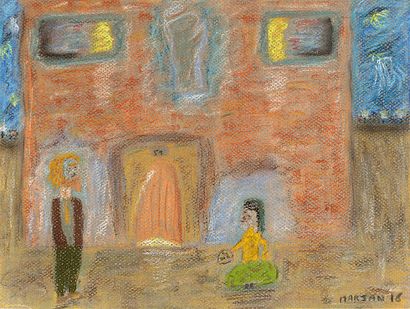 MARJAN
Sans titre / Pastel sec sur papier...