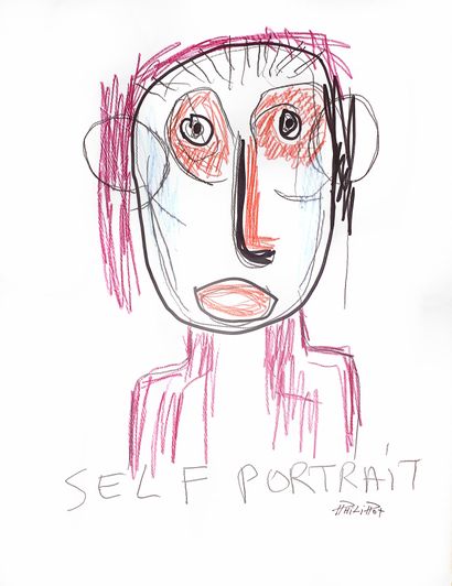 PHILIPPOT Renaud
Self portrait / Mixed media...