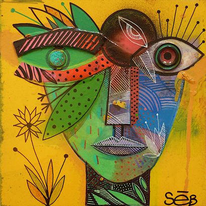 SEB
Ophrys / Mixed media and collage on white...