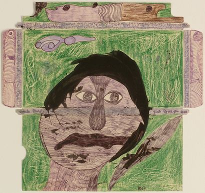 ALBASSER Pierre
Untitled / Colored pencil,...