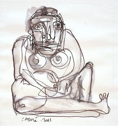 CADORE Delphine
Untitled / Ink and wash on...