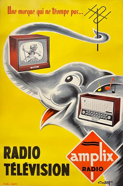 COUTANT. Radio télévision Amplix. Une marque...