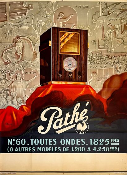 RAPIN Henri. Poste de radio Pathé N°60. Toutes...