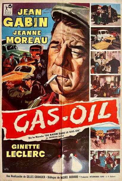 GAS-OIL Gilles Grangier.1955.
70x100 厘米。阿根廷海报。巴永。由...