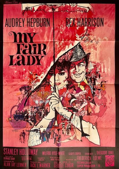 我的淑女
乔治-库克 1964 年
120x160 厘米。法国海报。Bob Peak.Imp....