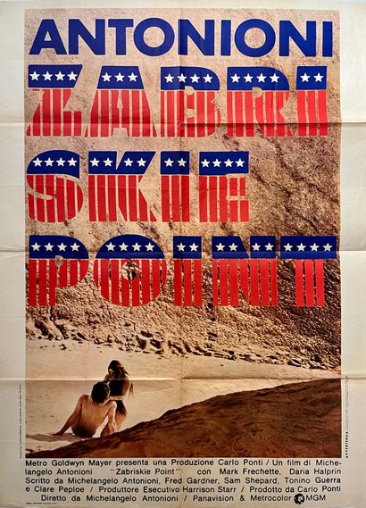 扎布里斯基点
米开朗基罗-安东尼奥尼1970.
100x140 厘米。意大利海报。未署名。Imp....
