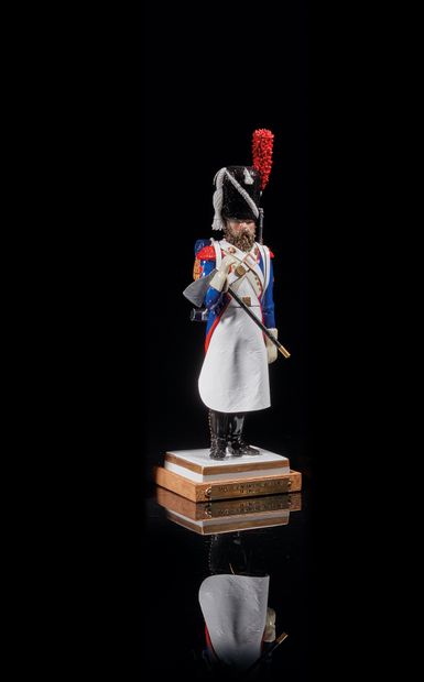 Porcelain figurine inscribed on the square...