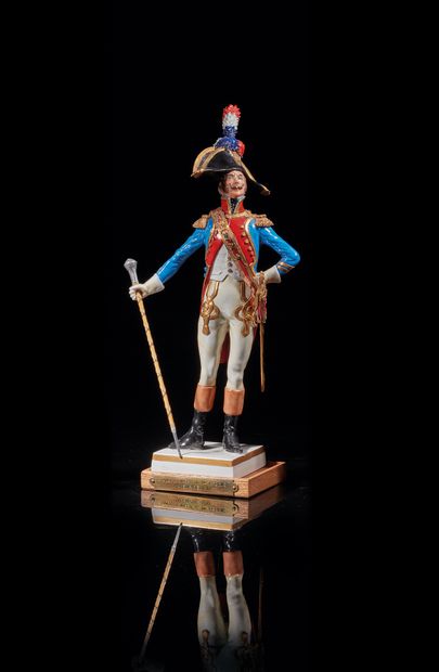 Porcelain figurine inscribed on the square...