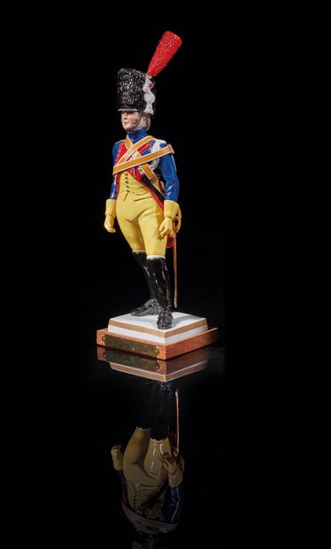 Porcelain figurine inscribed on the square...