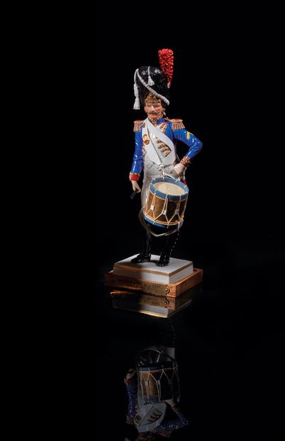 Porcelain figurine inscribed on the square...