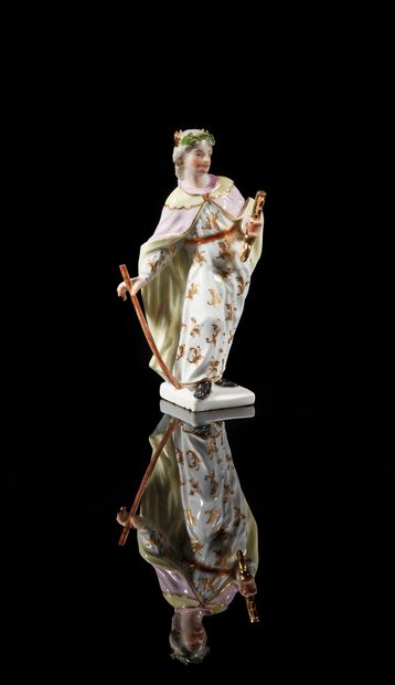 MEISSEN
Porcelain statuette depicting Janus,...