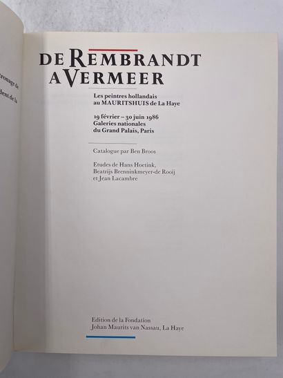 «De Rembrandt a Vermeer, le peintres hollandais...