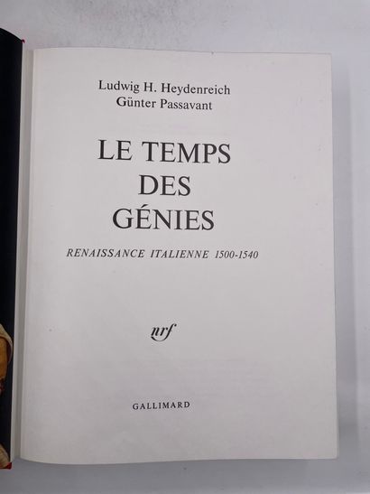3 tomes : «Renaissance Méridionale, Italie...