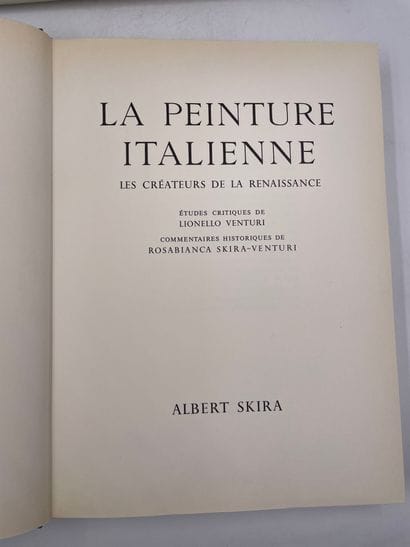 2 tomes : «La Peinture Italienne, les créateurs...