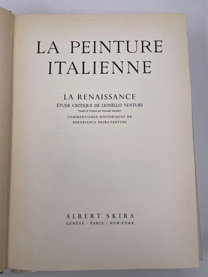 2 tomes : «La Peinture Italienne, les créateurs...