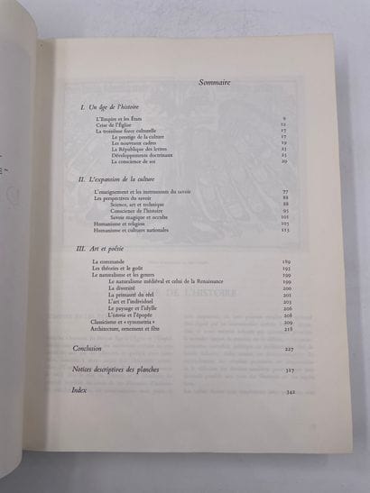 «L’age de l’Humanisme, l’Europe de la renaissance»,...
